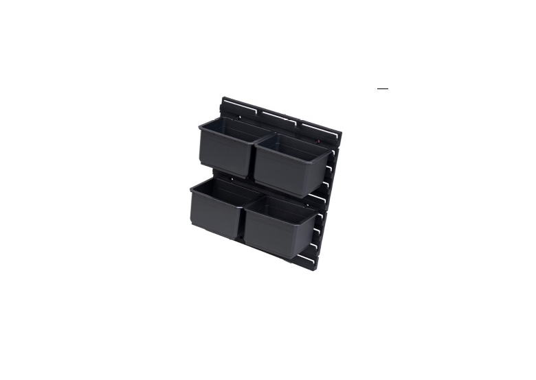 Werkstattplatte mit 4 Behälter Qbrick System ONE