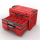 Werkzeugbox mit Schubladen Qbrick System PRIME DRAWER 3 TOOLBOX EXPERT RED Ultra HD Custom