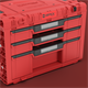 Werkzeugbox mit Schubladen Qbrick System PRIME DRAWER 3 TOOLBOX EXPERT RED Ultra HD Custom