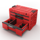Werkzeugbox mit Schubladen Qbrick System PRIME DRAWER 3 TOOLBOX EXPERT RED Ultra HD Custom
