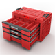 Werkzeugbox mit Schubladen Qbrick System PRIME DRAWER 3 TOOLBOX EXPERT RED Ultra HD Custom