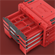 Werkzeugbox mit Schubladen Qbrick System PRIME DRAWER 3 TOOLBOX EXPERT RED Ultra HD Custom