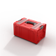 Werkzeugbox mit Schubladen Qbrick System PRO 2.0 DRAWER 2 TOOLBOX PROFI EXPERT RED Ultra HD Custom