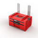 Werkzeugbox mit Schubladen Qbrick System PRO 2.0 DRAWER 2 TOOLBOX PROFI EXPERT RED Ultra HD Custom