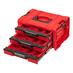 Werkzeugbox mit Schubladen Qbrick System PRO 2.0 DRAWER 3 TOOLBOX EXPERT RED Ultra HD Custom