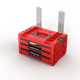 Werkzeugbox mit Schubladen Qbrick System PRO 2.0 DRAWER 3 TOOLBOX PROFI EXPERT RED Ultra HD Custom