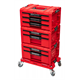 Schubladenset auf Rollenplattform Qbrick System PRO 2.0 DRAWER SET EXPERT RED Ultra HD Custom