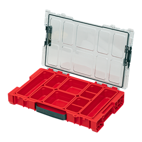 Organizer mit herausnehmbaren Behältern Qbrick System PRO ORGANIZER 100 RED Ultra HD