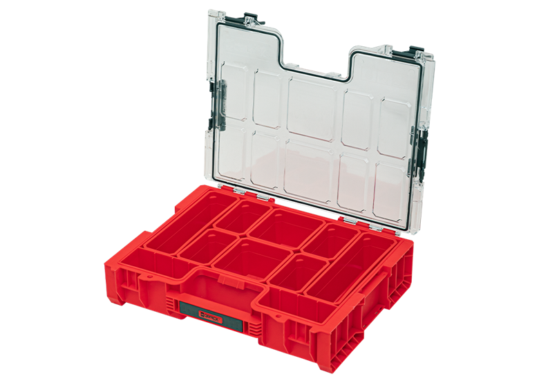 Organizer mit herausnehmbaren Behältern Qbrick System PRO ORGANIZER 300 RED Ultra HD Custom