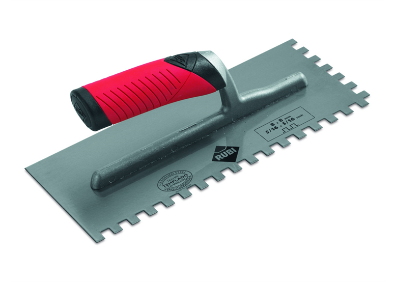 Zahnspachtel Inox 28cm 4,5x4,5mm Rubi 74937