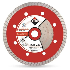 Trockenschnitt Turbo Scheibe 125mm Rubi TCR 125