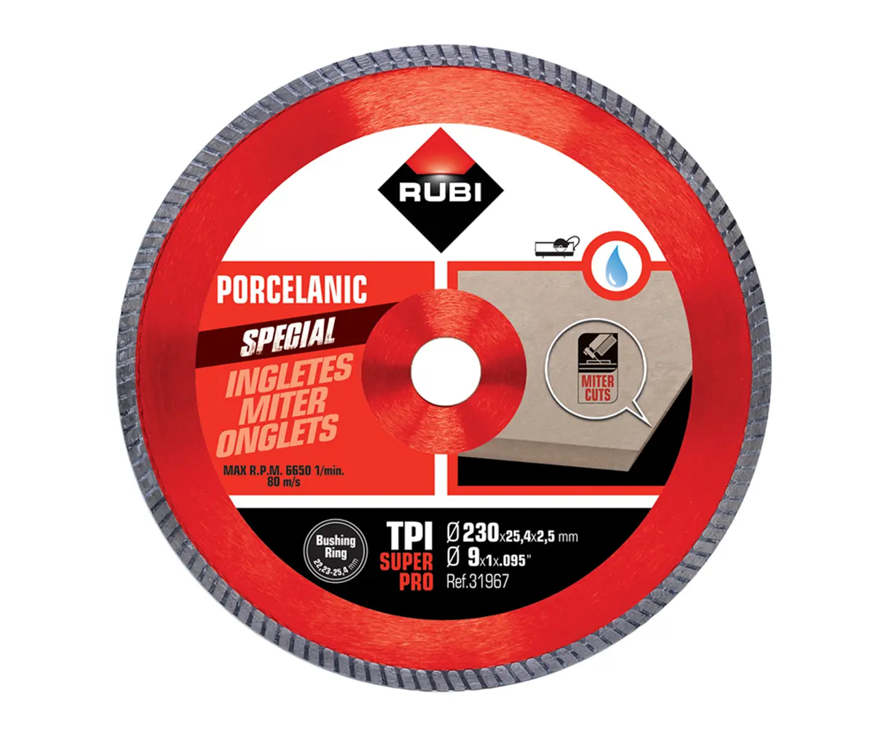 Diamanttrennscheibe 230mm Rubi TPI 230 SUPERPRO