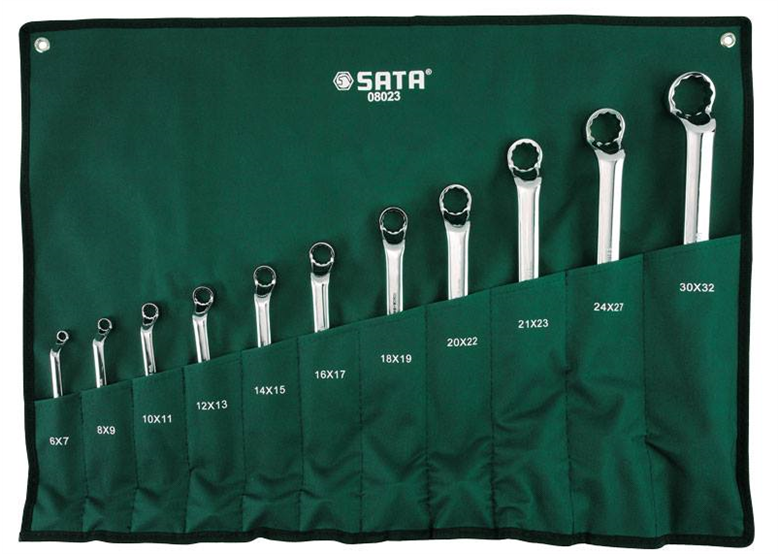 Ringschlüssel (11St.), deep offset 70% Sata S08023