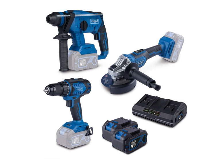 Werkzeugset 18V Scheppach BPS100 2x4.0Ah