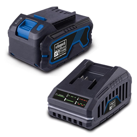 Ladegerät und Akku 18V 4,0Ah Scheppach SBSK4.0 20V IXES