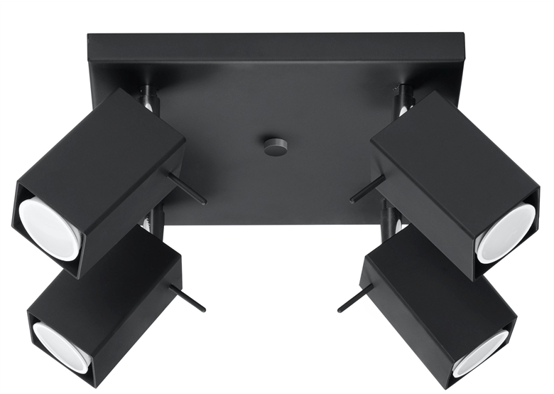 Deckenleuchte MERIDA 4 schwarz Sollux Lighting Bittersweet Shimmer