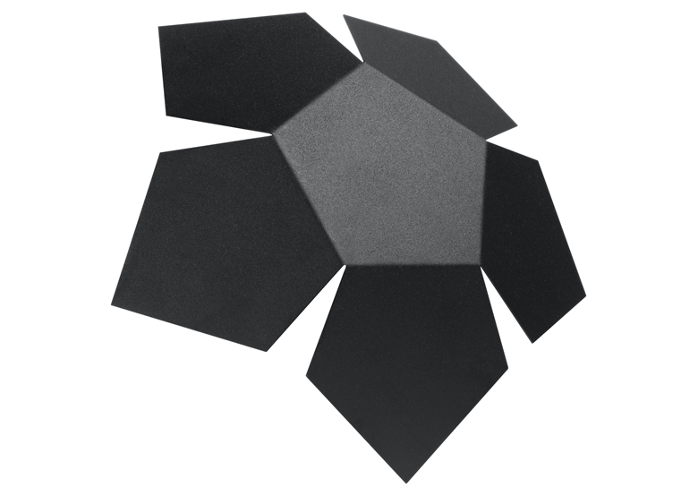 Wandleuchte PENTA schwarz Sollux Lighting Blue Sapphire