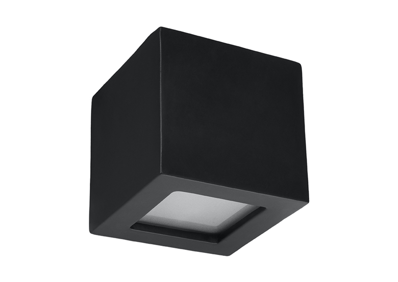 Wandleuchte Keramik LEO schwarz Sollux Lighting Café Au Lait