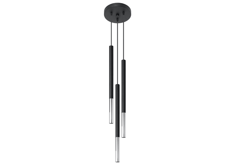 Pendelleuchte MOZAIKA 3P schwarz/Chrom Sollux Lighting Ocean Green