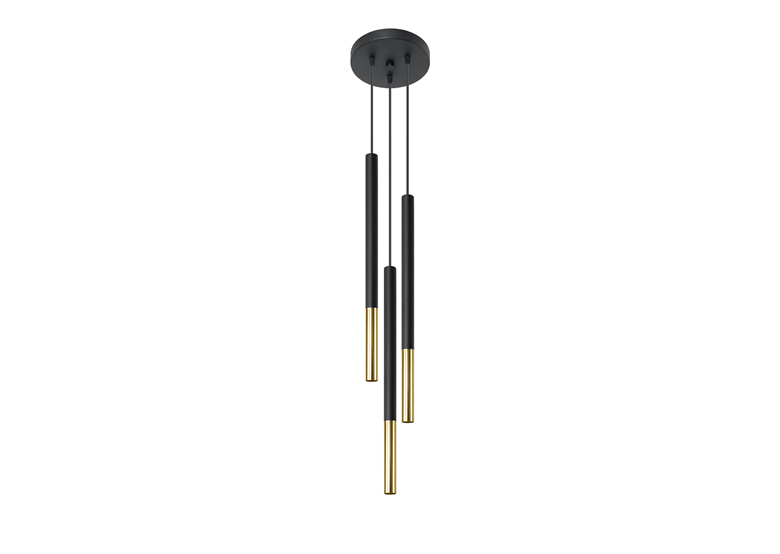 Pendelleuchte MOZAICA 3P schwarz/golden Sollux Lighting Ocean Green