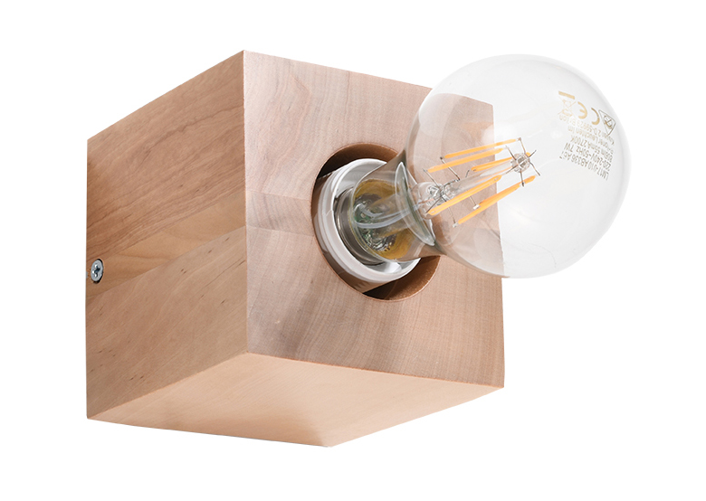 Wandleuchte ARIZ Natural Holz Sollux Lighting Peach Puff