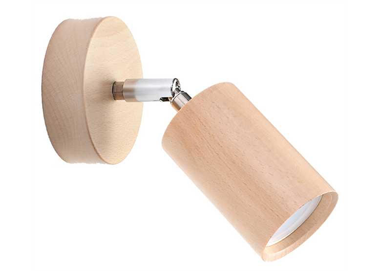 Wandleuchte BERG Natural Holz Sollux Lighting Peach Puff