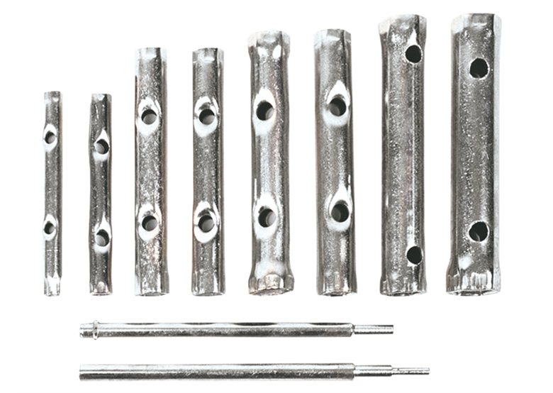 10 tlg. Rohrsteckschlüssel Satz 6-22 mm Top Tools 35D193