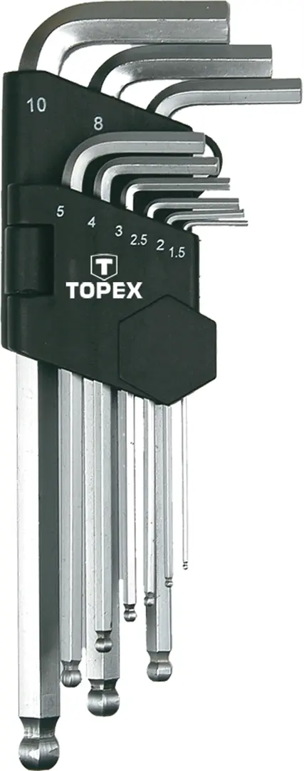 Innensechskantschlüssel 1.5-10 mm 9 Stck. Topex 35D957