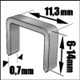 Polstertacker 6-14mm, J-Klammer Topex 41E905