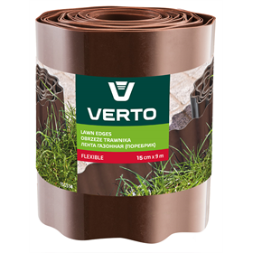 Gartenrand 15 cm x 9 m, braun Verto 15G514