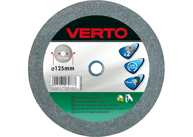 Schleifscheibe 200x20x20mm, 2 Stk. Verto 61H607