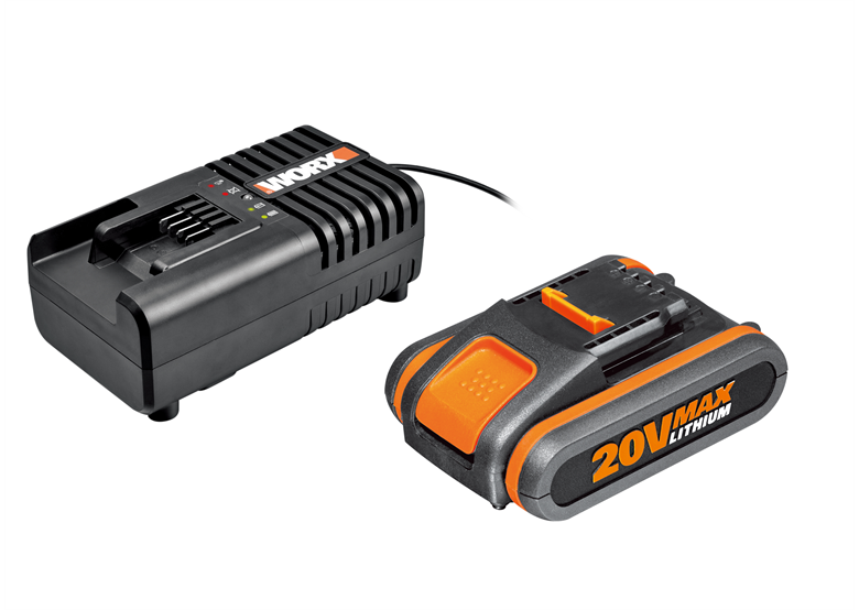 Akku 20V 2.0Ah mit Ladegerät Worx Power Share WA3601