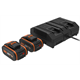 2 x 20 V 4,0 Ah Akkus und 2-Port-Ladegerät Worx PowerShare WA3611