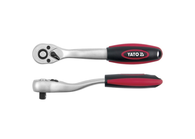 Ratsche 3/8" CR-V gebogen mit Plastikgriff Yato YT-0320