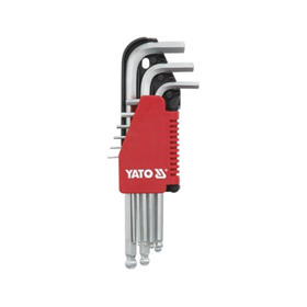 Sechskantschlüssel Kugel 9 Stück 2-10 mm CR-V Yato YT-0507