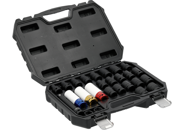 1/2"-Schlagschrauber-Steckschlüsselsatz, 24-teilig Yato YT-10569