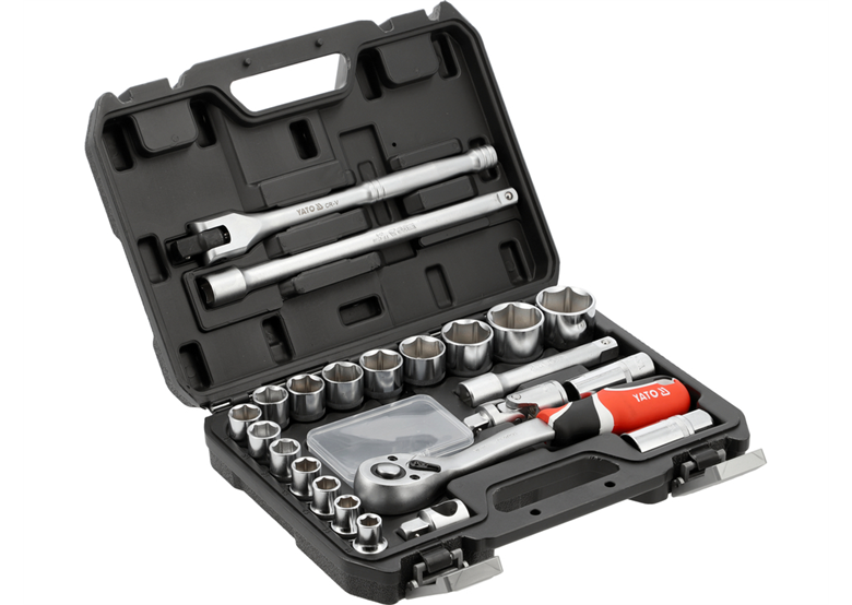 1/2"-Steckschlüsselsatz, 24-teilig Yato YT-12662