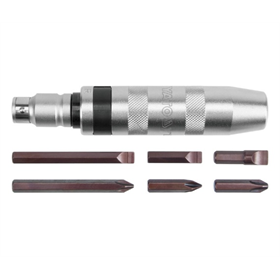 Handschlagschrauber, cr-v, Metallgriff + 6 Bits Yato YT-2801