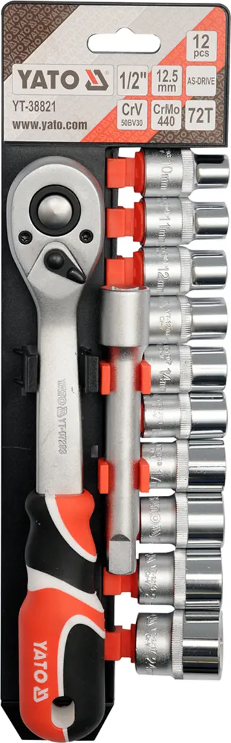 Steckschlüssel 1/2" 23 Stck. Yato YT-38821