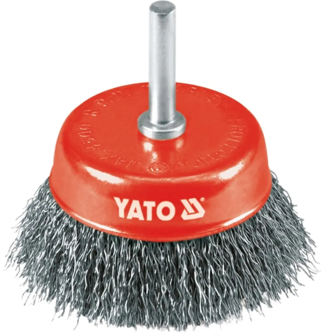 Topfbürtse gezopft 75mm inox Yato YT-4751