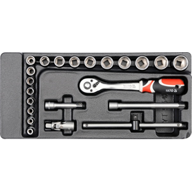 Schublade-Einlage 3/8" 22-teilig Yato YT-5542