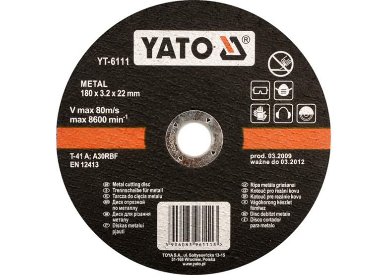 Metall- Trennscheibe Yato YT-5923