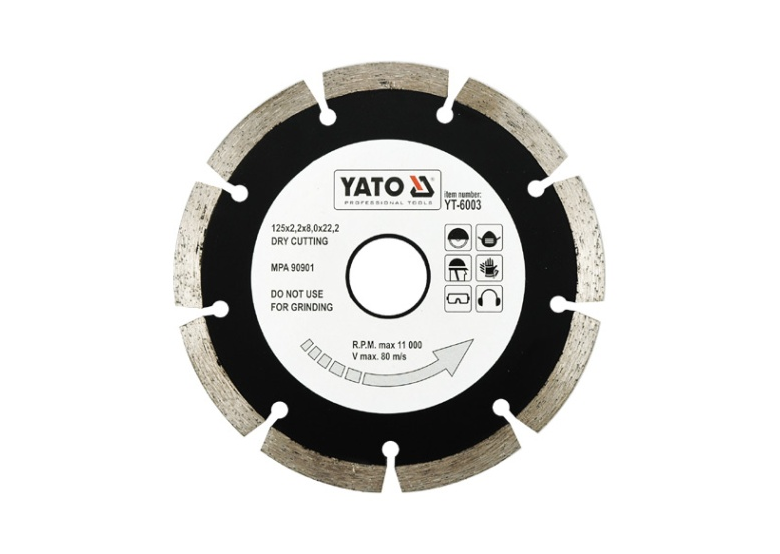 Diamanttrennscheibe 125mm Yato YT-6003