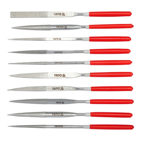 Diamant-Nadelfeilen-Satz 10-tlg. 3X140x50 mm Yato YT-6151