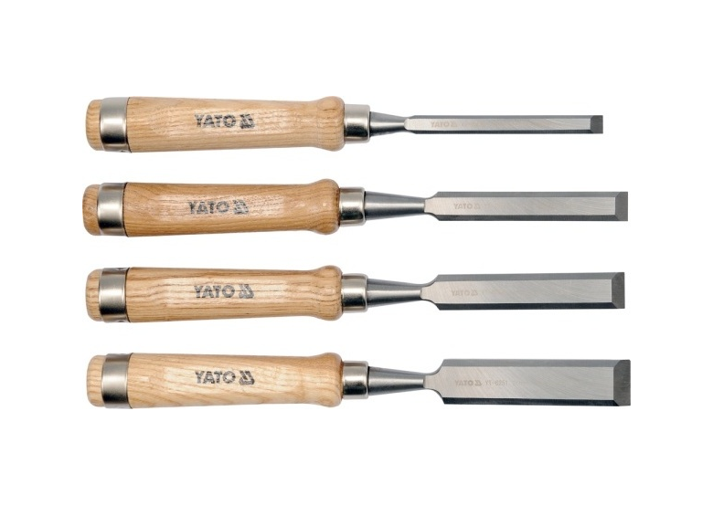 Meißel für Holz Set (Satz) crv 10-16-20-25 mm Yato YT-6260